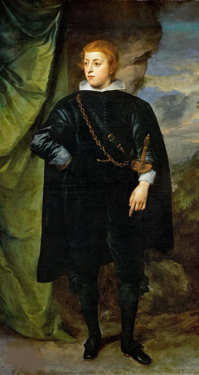 Carlo Emanuele dEste, Borgomanero Marquis 1622-1695, c. 1635. by Anthony van Dyck