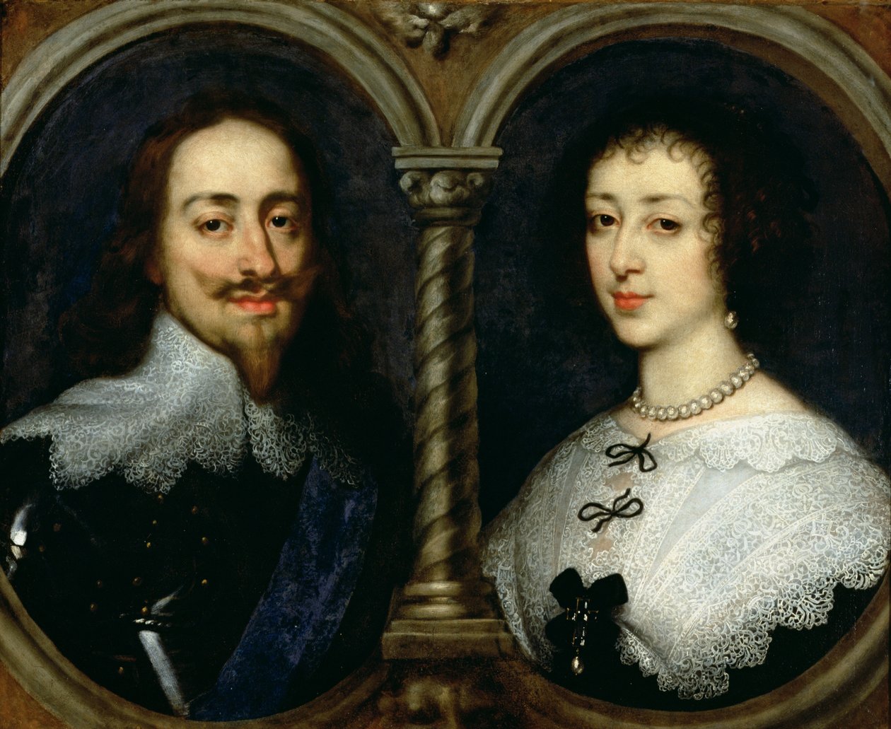 Charles I of England (1600-49) and Queen Henrietta Maria (1609-69)  by Anthony van Dyck