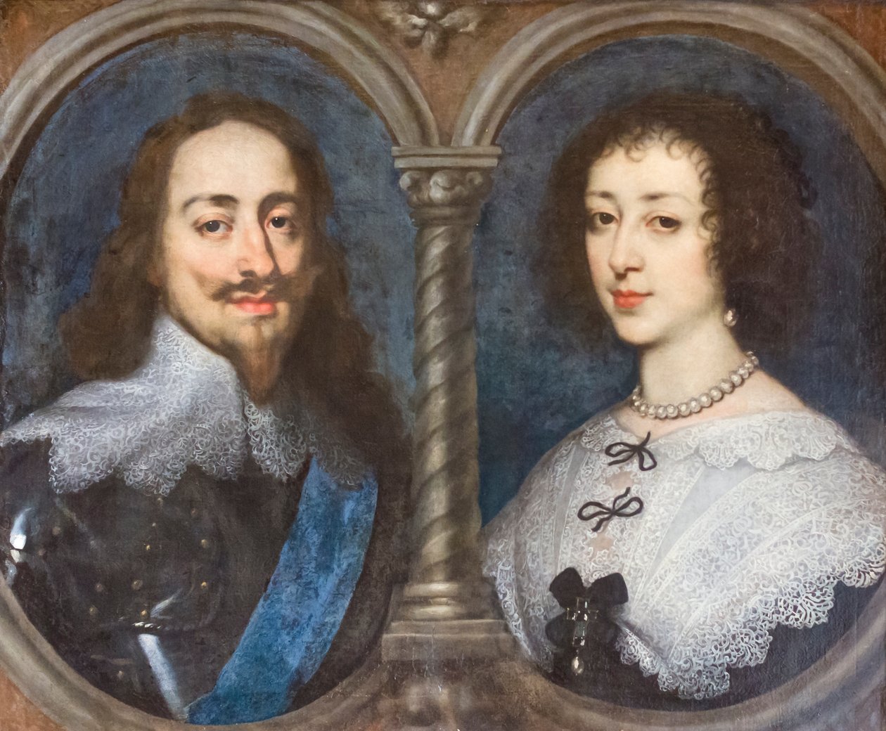İngiltere Kralı I. Charles ve Fransa Kralı Henrietta (resim) by Anthony van Dyck