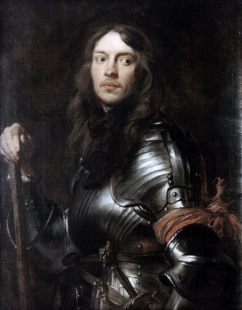 Zırhlı Komutan, Kırmızı Eşarplı, c1625-1627. by Anthony van Dyck
