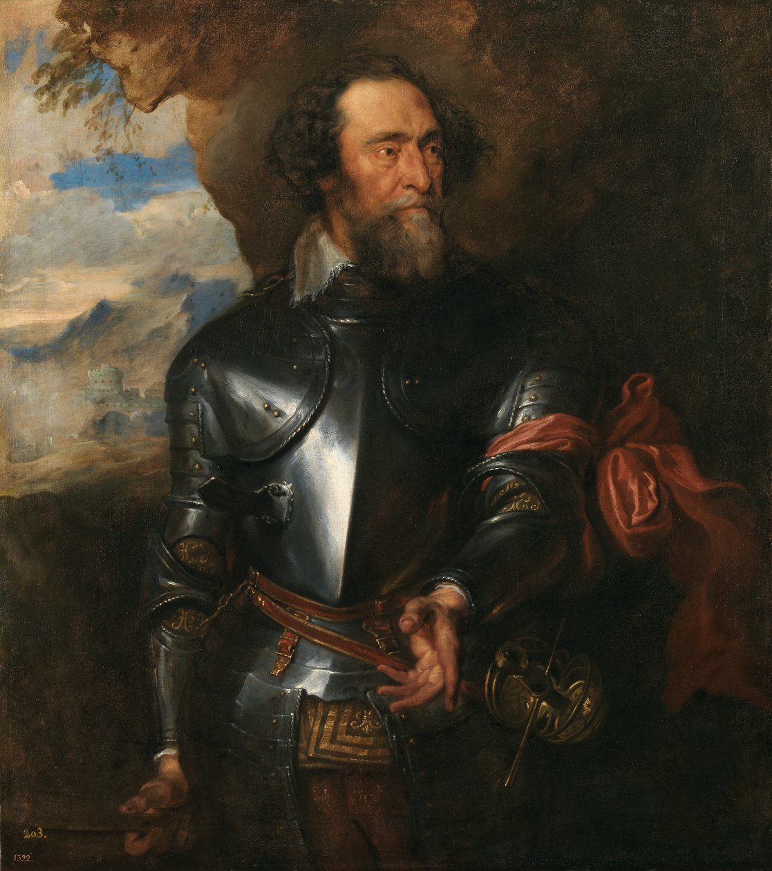 Kont Hendrik van den Bergh, 1630 dolayları (tuval üzerine yağlı boya) by Anthony van Dyck