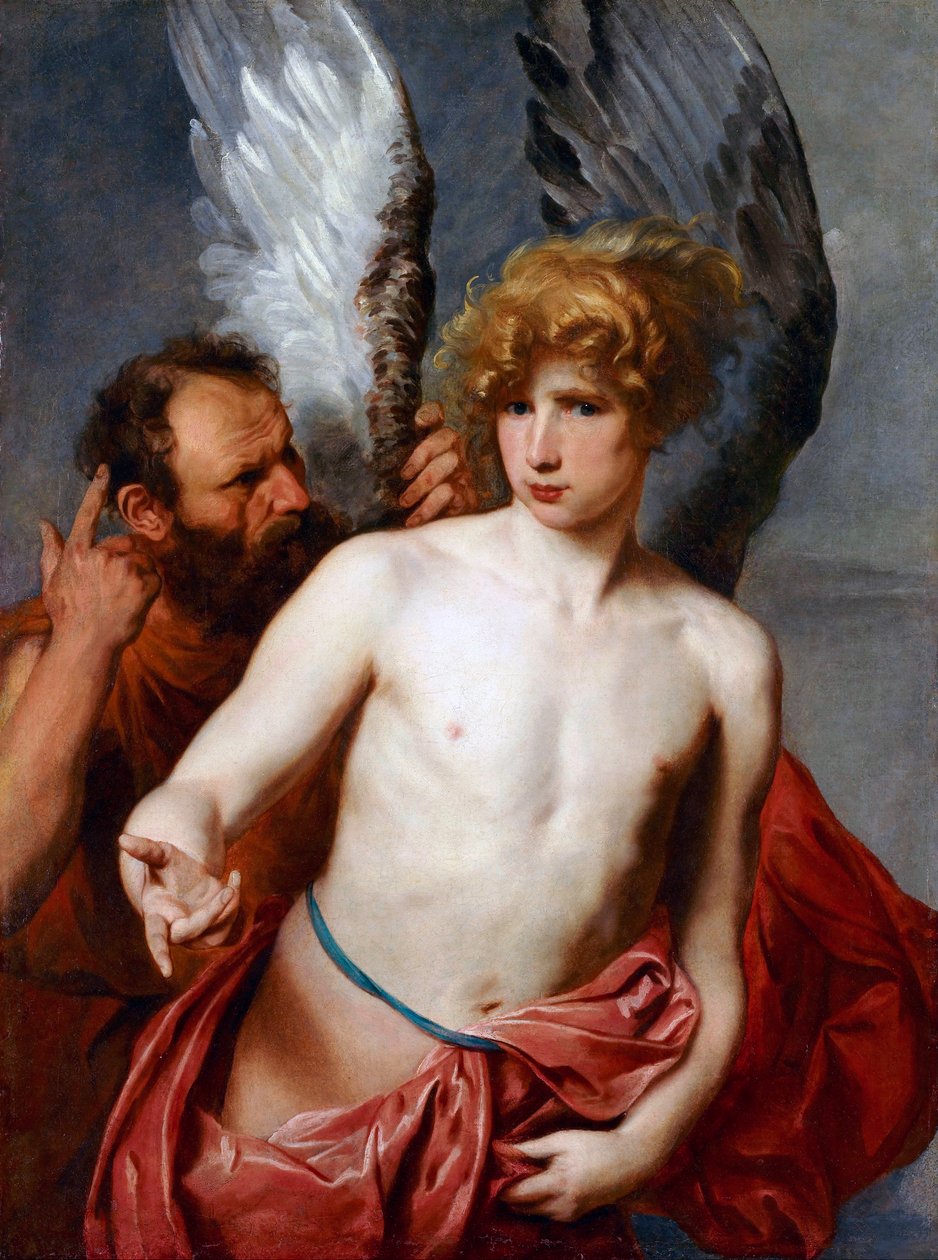 ""Dedale ve Icarus"" Tablosu Sir Anthony van Dyck (1599-1641) 1615-1620 Ontario Sanat Galerisi, Toronto by Anthony van Dyck