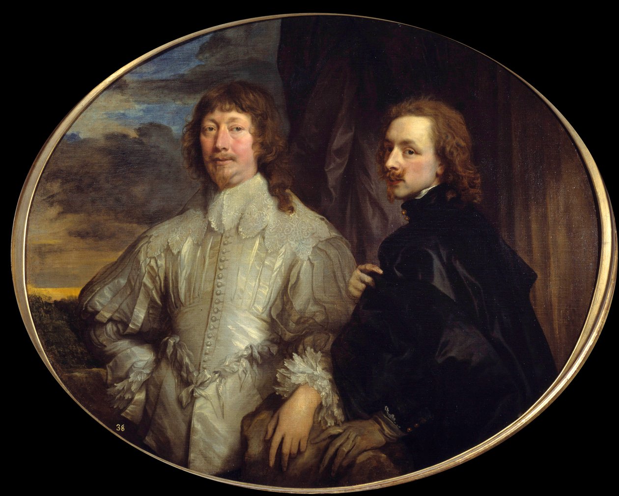 Sir Endymion Porter ve sanatçının çifte portresi. Endimion veya Endymion Porter (1587-1649), İngiltere sarayının diplomatı ve Van Dyck
