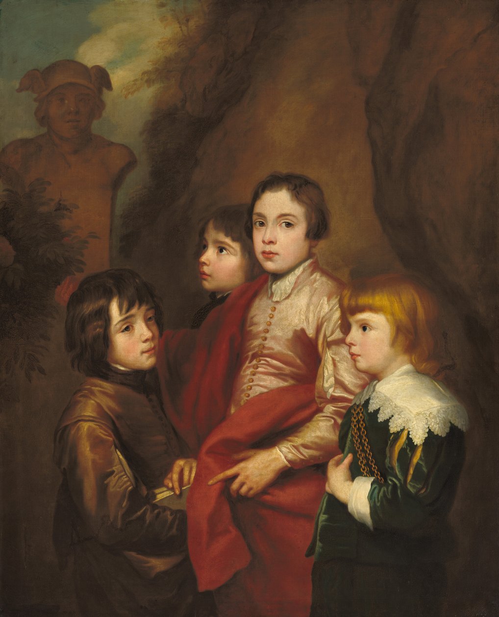 Dört Erkek Grubu, muhtemelen 17. yüzyılın ortalarında. by Anthony van Dyck