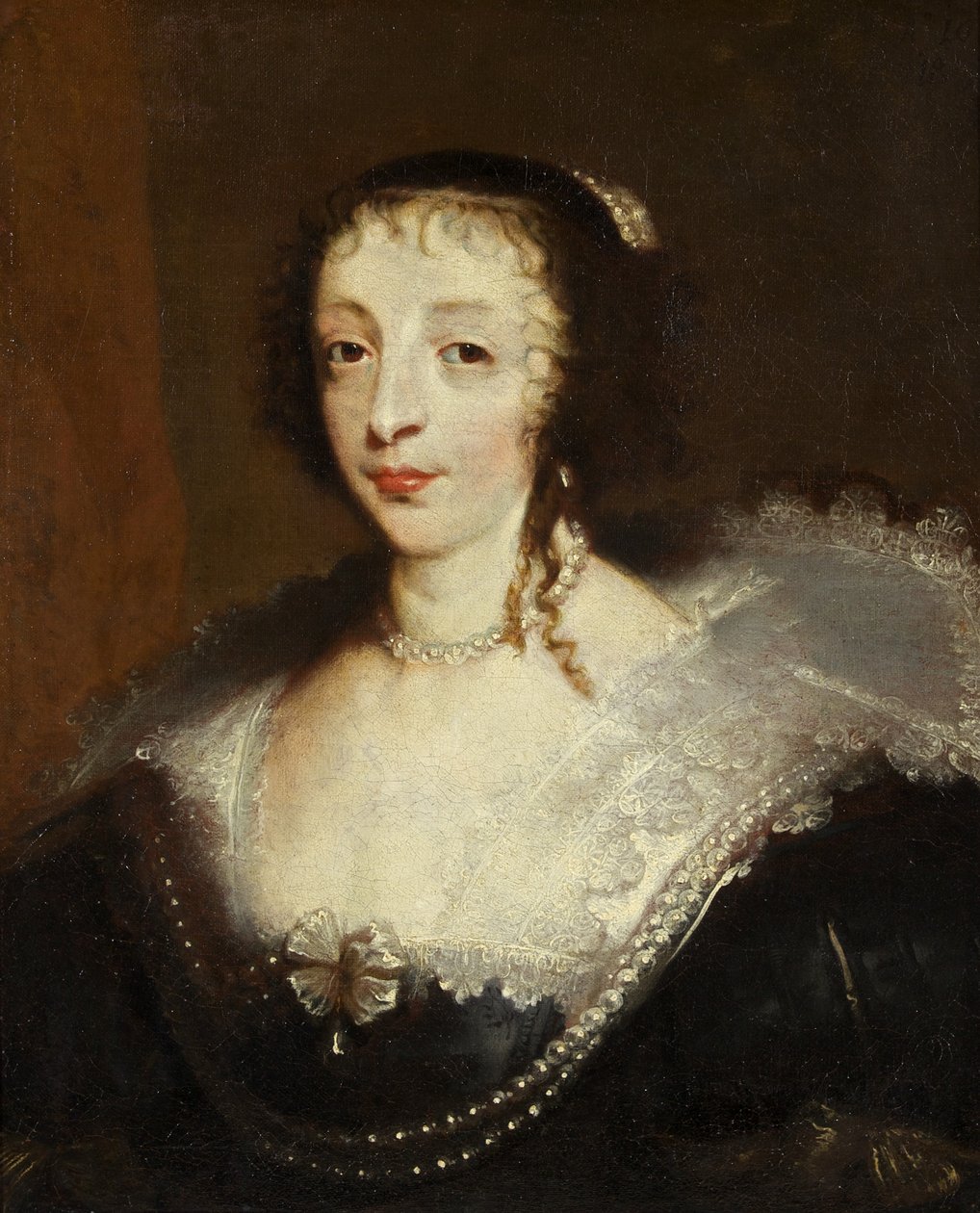 Henrietta Maria, I. Charles Kraliçesi, 1630 dolayları (tuval üzerine yağlı boya) by Anthony van Dyck