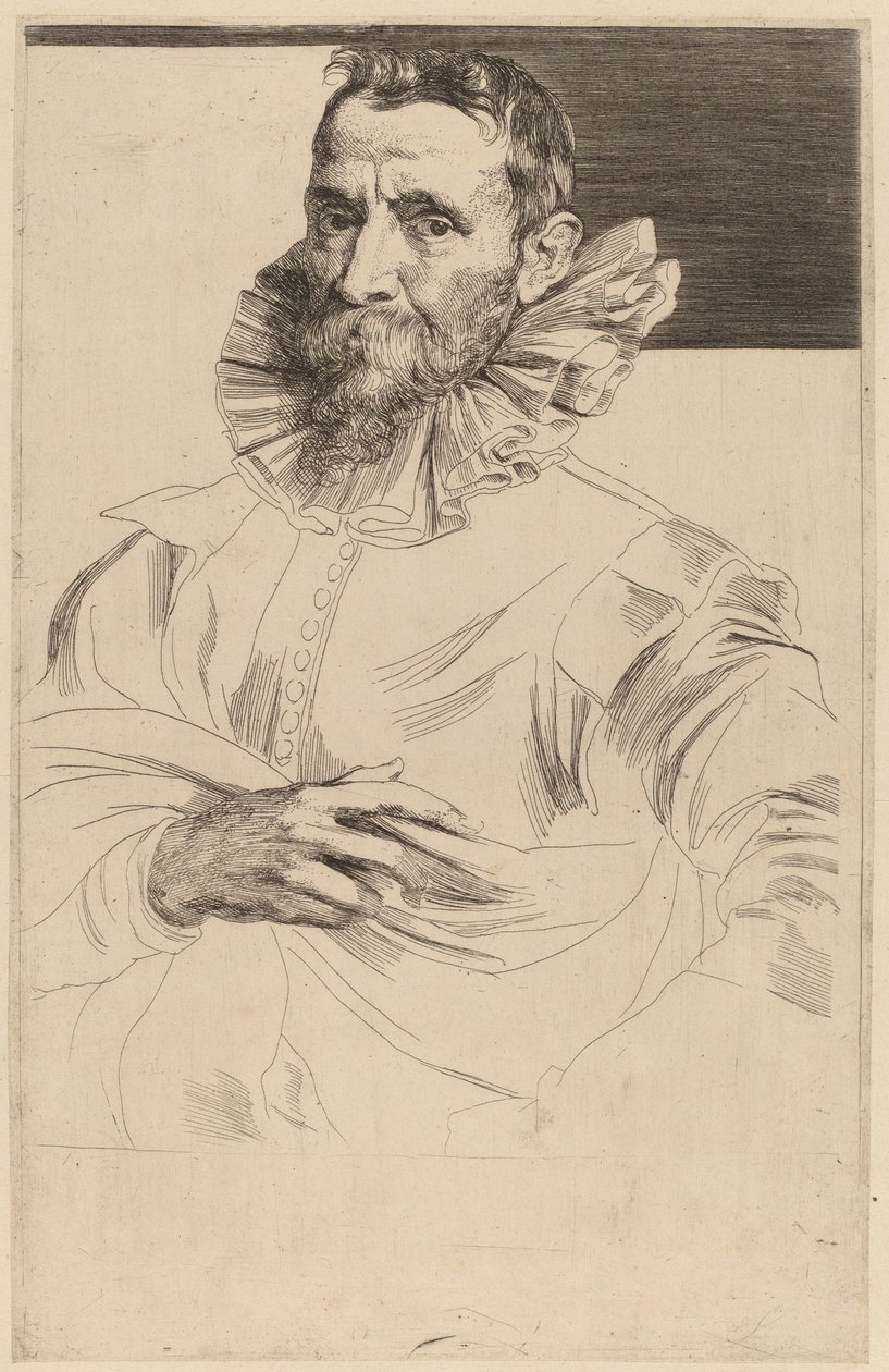 Yaşlı Jan Bruegel, muhtemelen 16261641. by Anthony van Dyck