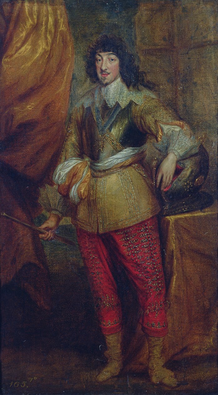 Jean Baptiste Gaston, Duc d'Orleans (1608-60), Louis XIII'in kardeşi by Anthony van Dyck