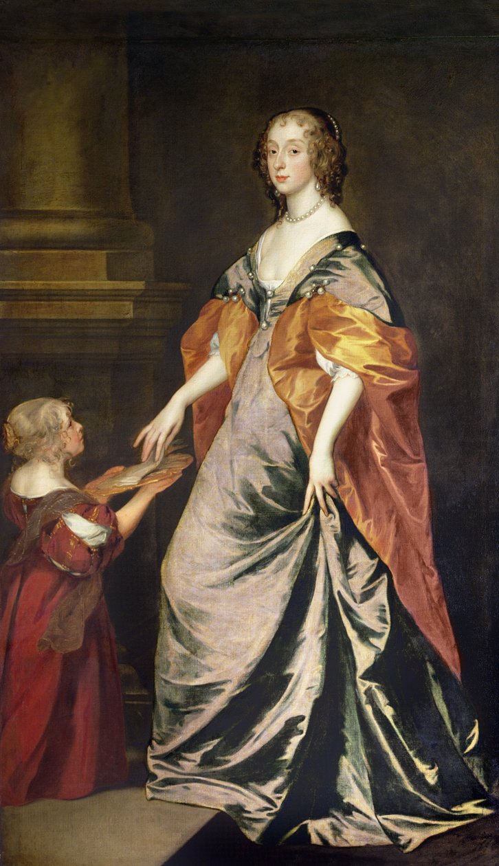 Leydi Mary Villiers (1622-85) ve Bayan Gibson by Anthony van Dyck