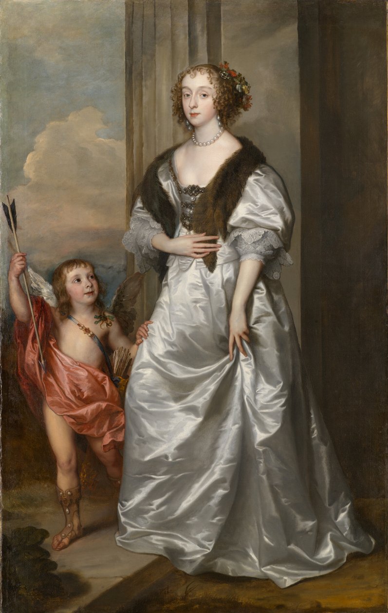Lady Mary Villiers, Daha Sonra Richmond ve Lennox Düşesi (1622?1685), Charles Hamilton ile Lord Arran, c.1637 by Anthony van Dyck