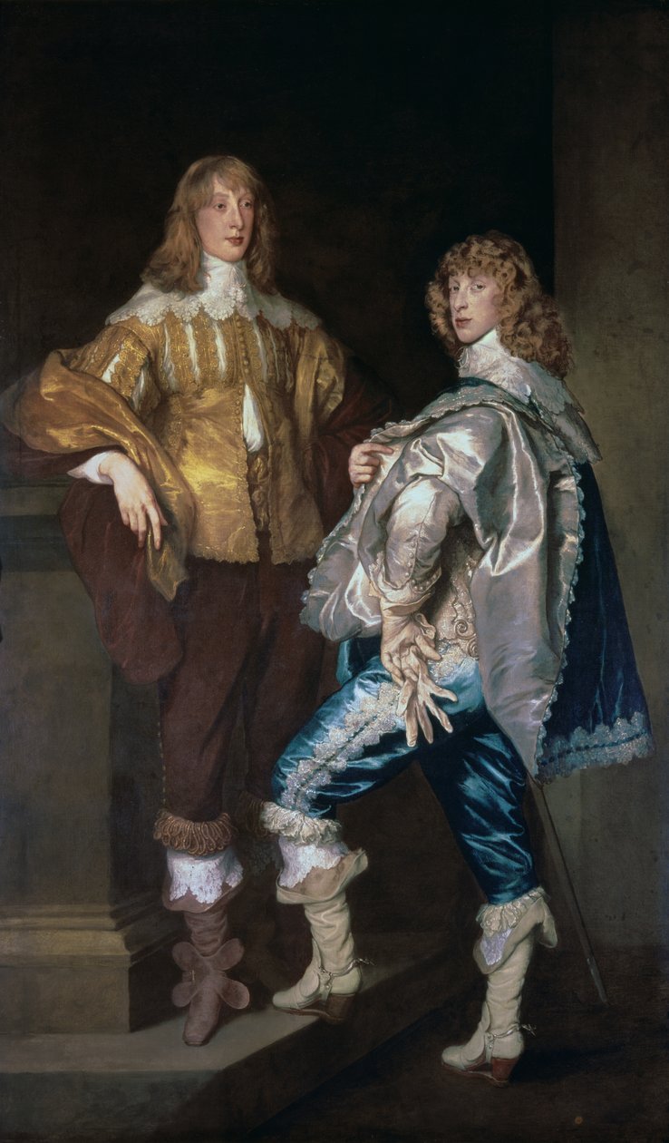 Lord John Stuart ve kardeşi Lord Bernard Stuart by Anthony van Dyck