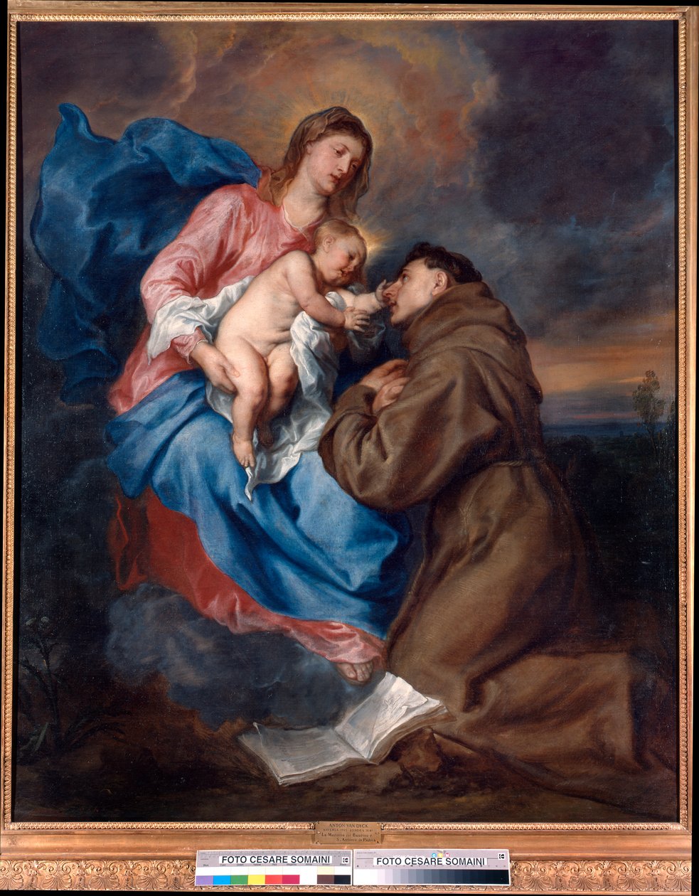 Padua Aziz Anthony ile Madonna ve Çocuk by Anthony van Dyck