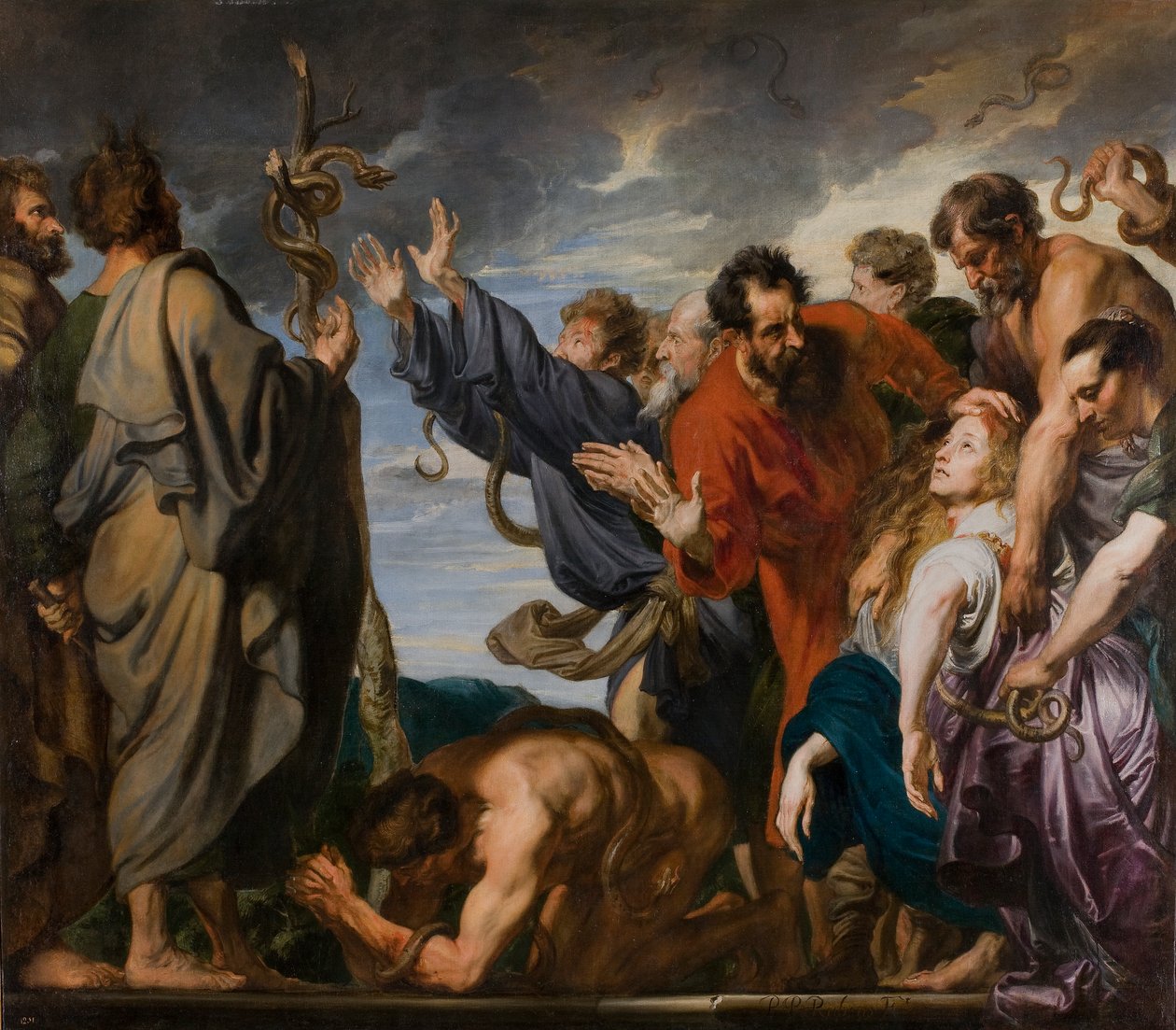 Musa ve Yüzsüz Yılan by Anthony van Dyck