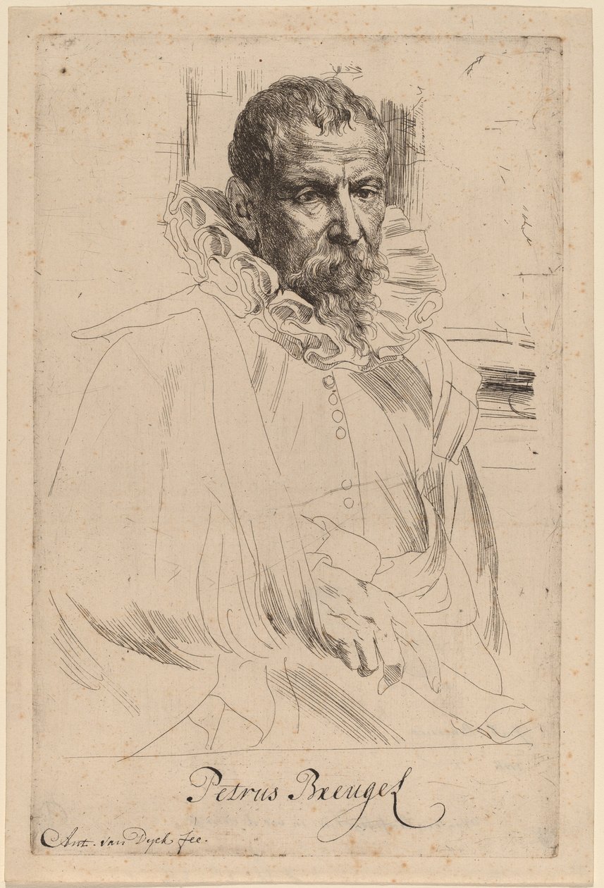 Genç Pieter Bruegel, muhtemelen 16261641. by Anthony van Dyck