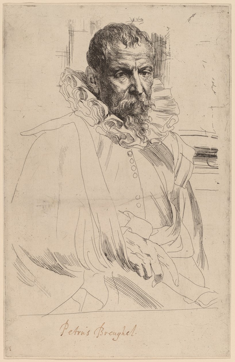 Genç Pieter Bruegel, muhtemelen 16261641. by Anthony van Dyck