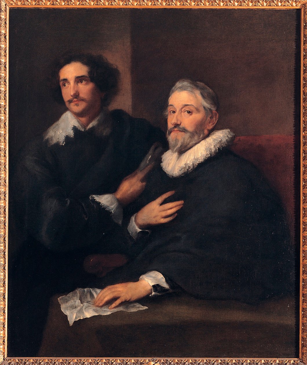 Wael Kardeşlerin Portresi (Wael Kardeşlerin Portresi) - Sir Anthonis (Anton veya Antoon) van Dyck (1599-1641), tuval üzerine yağlı boya (120x103 cm), yaklaşık 1620-1630, İngiliz sanatı by Anthony van Dyck