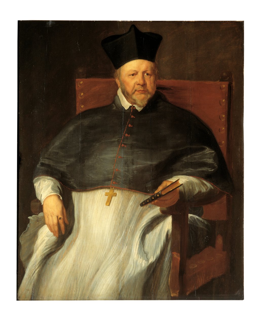 Anvers Piskoposu Jan Malderus'un Portresi (panel üzerine yağlıboya) by Anthony van Dyck