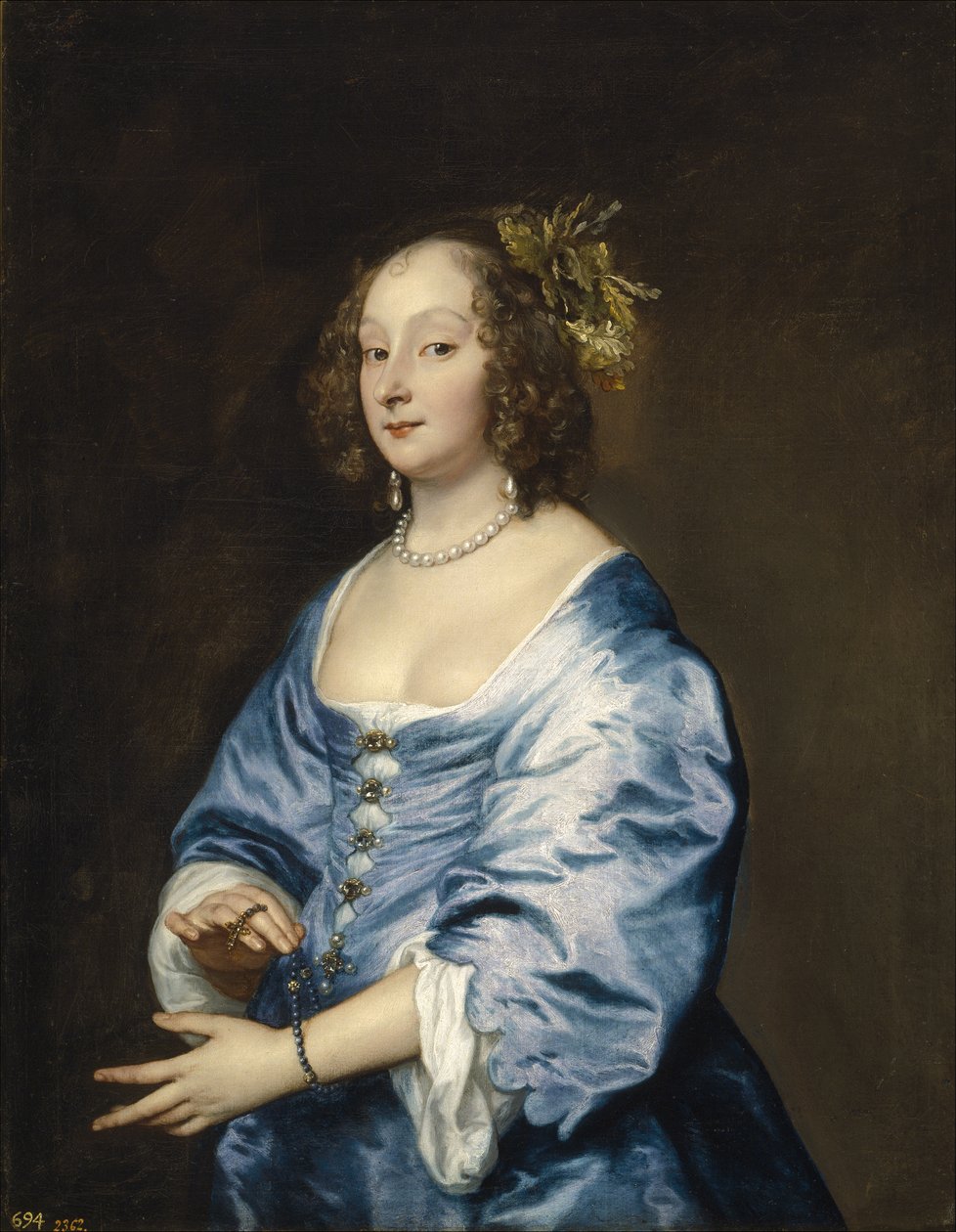 Mary née Ruthven'in portresi, Lady van Dyck by Anthony van Dyck