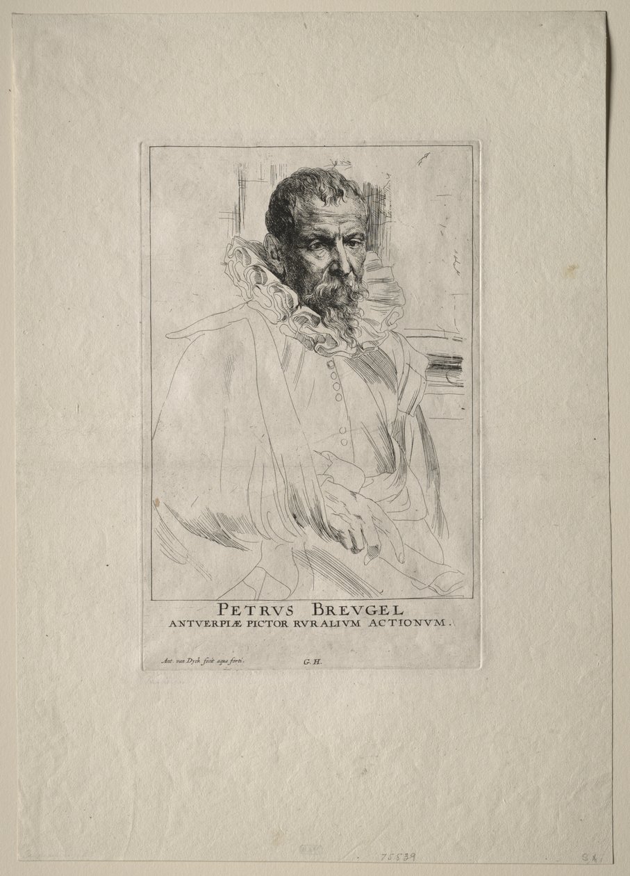 Pieter Breughel'in Portresi by Anthony van Dyck