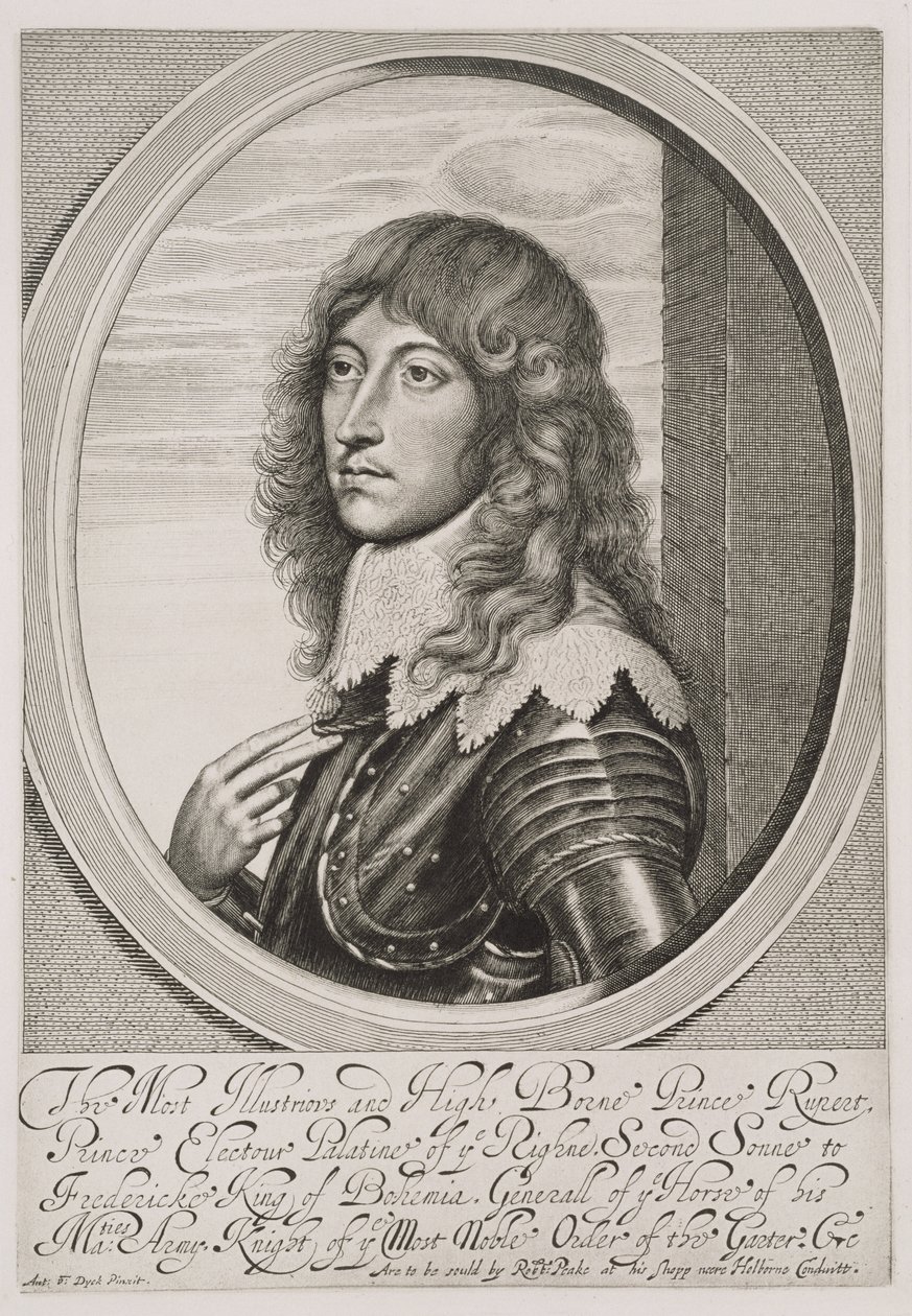 Prens Rupert (1619-82) William Faithorne (1616-91) tarafından oyulmuş Ren