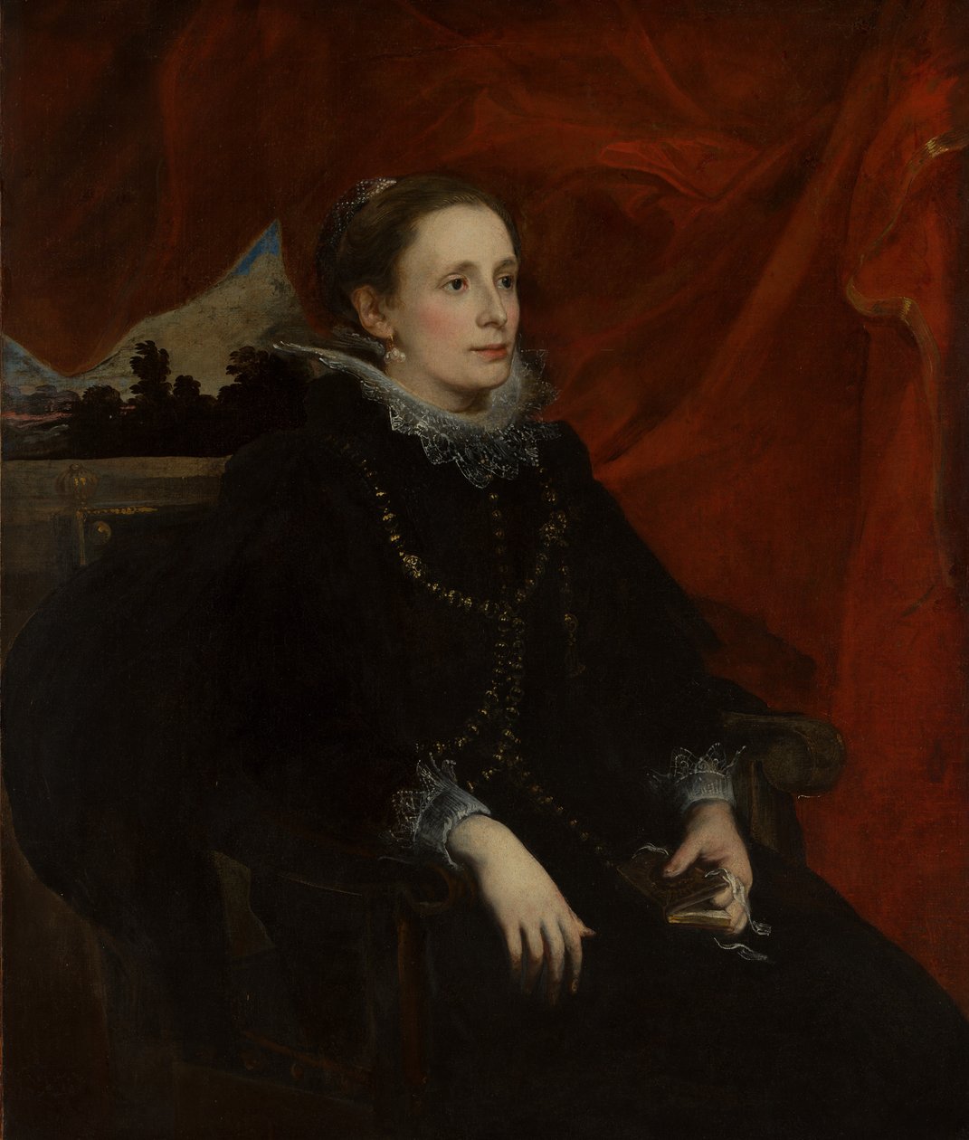 Marchesa Durazzo adlı bir Kadının Portresi, muhtemelen yaklaşık M.Ö. 1622-25. by Anthony van Dyck