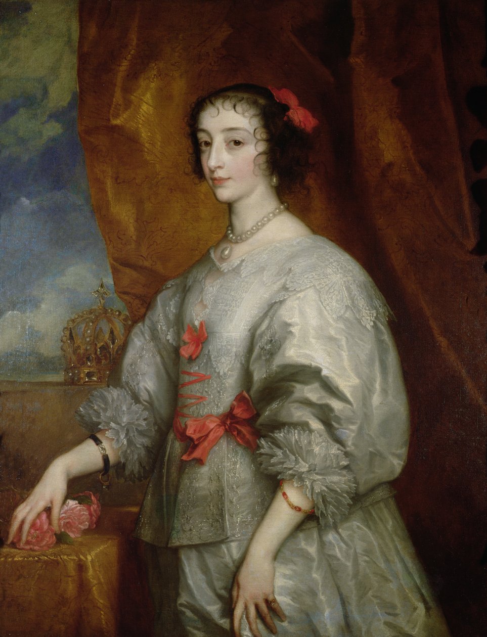 Kraliçe Henrietta Maria by Anthony van Dyck