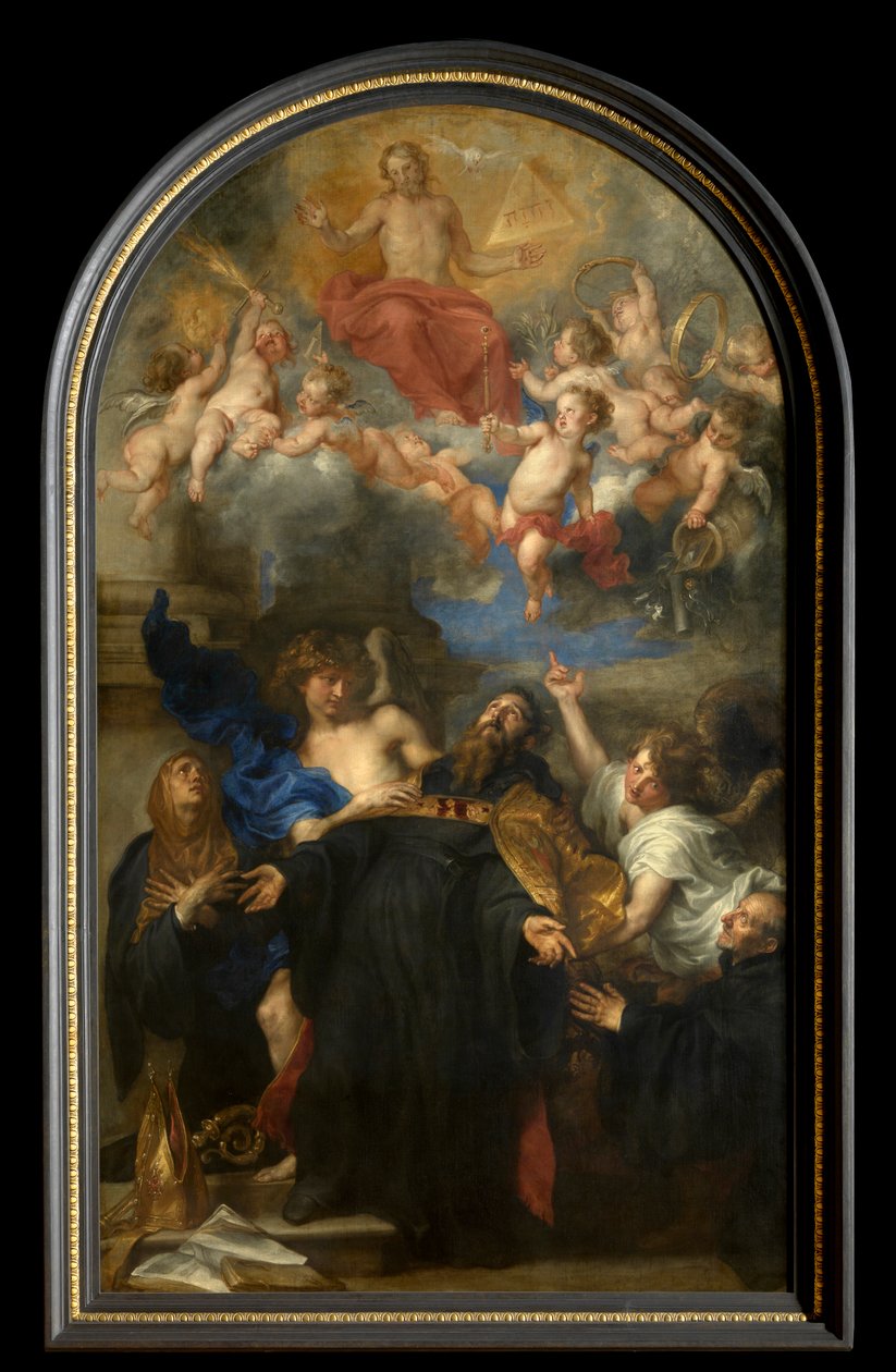 Ecstasy içinde Saint Augustine (tuval üzerine yağlıboya) by Anthony van Dyck