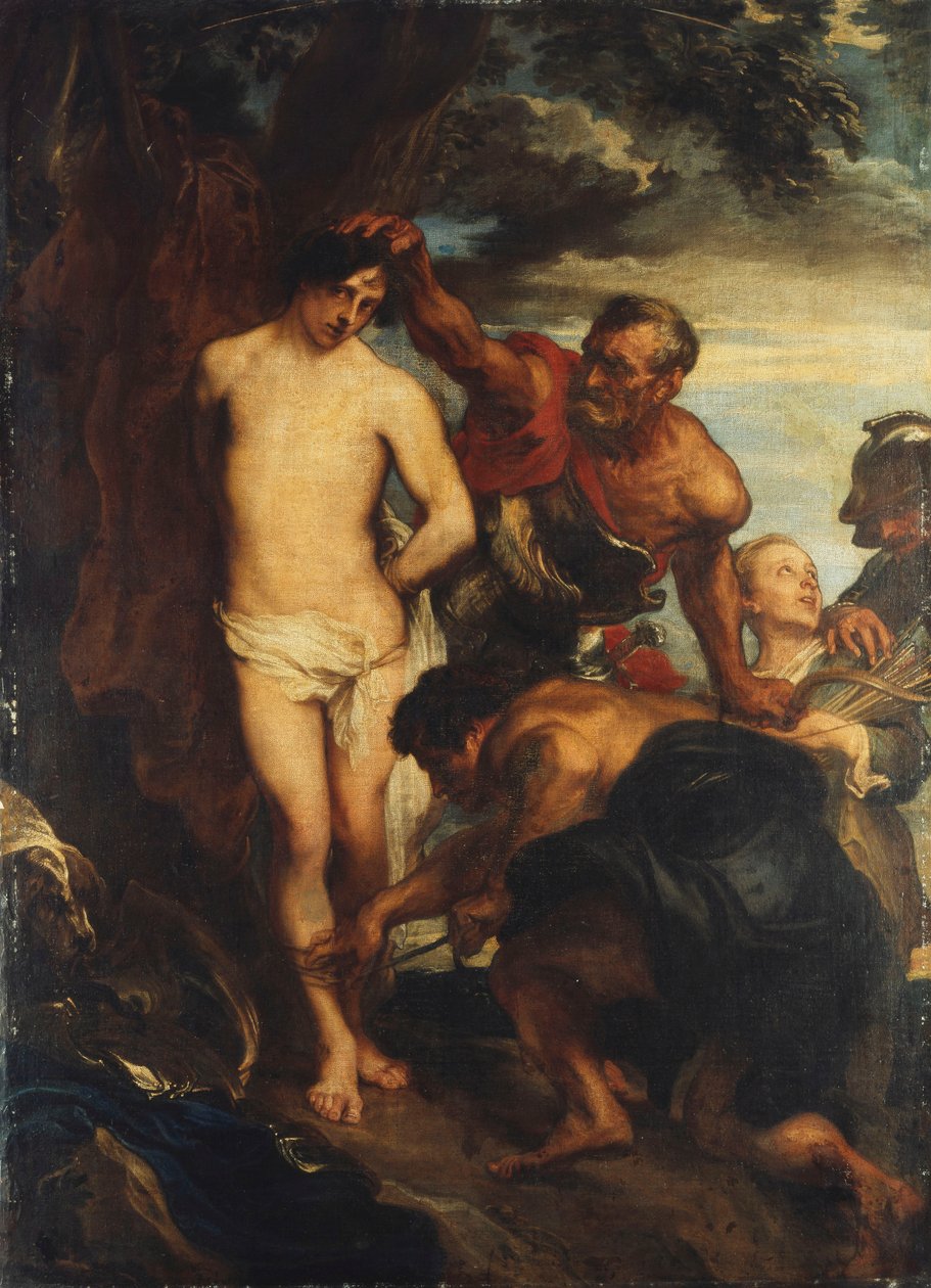 Aziz Sebastian Martydom için hazırlandı, c.1622 by Anthony van Dyck