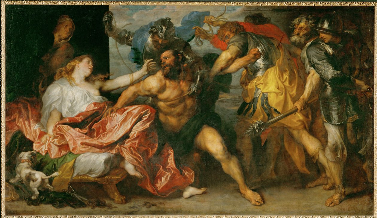 Samson tutsak edildi (tuval üzerine resim) by Anthony van Dyck