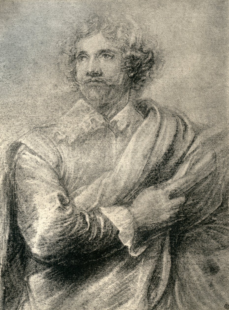 Oymacının resmi için çalışma, Peter De Jode the Younger, 1913. by Anthony van Dyck