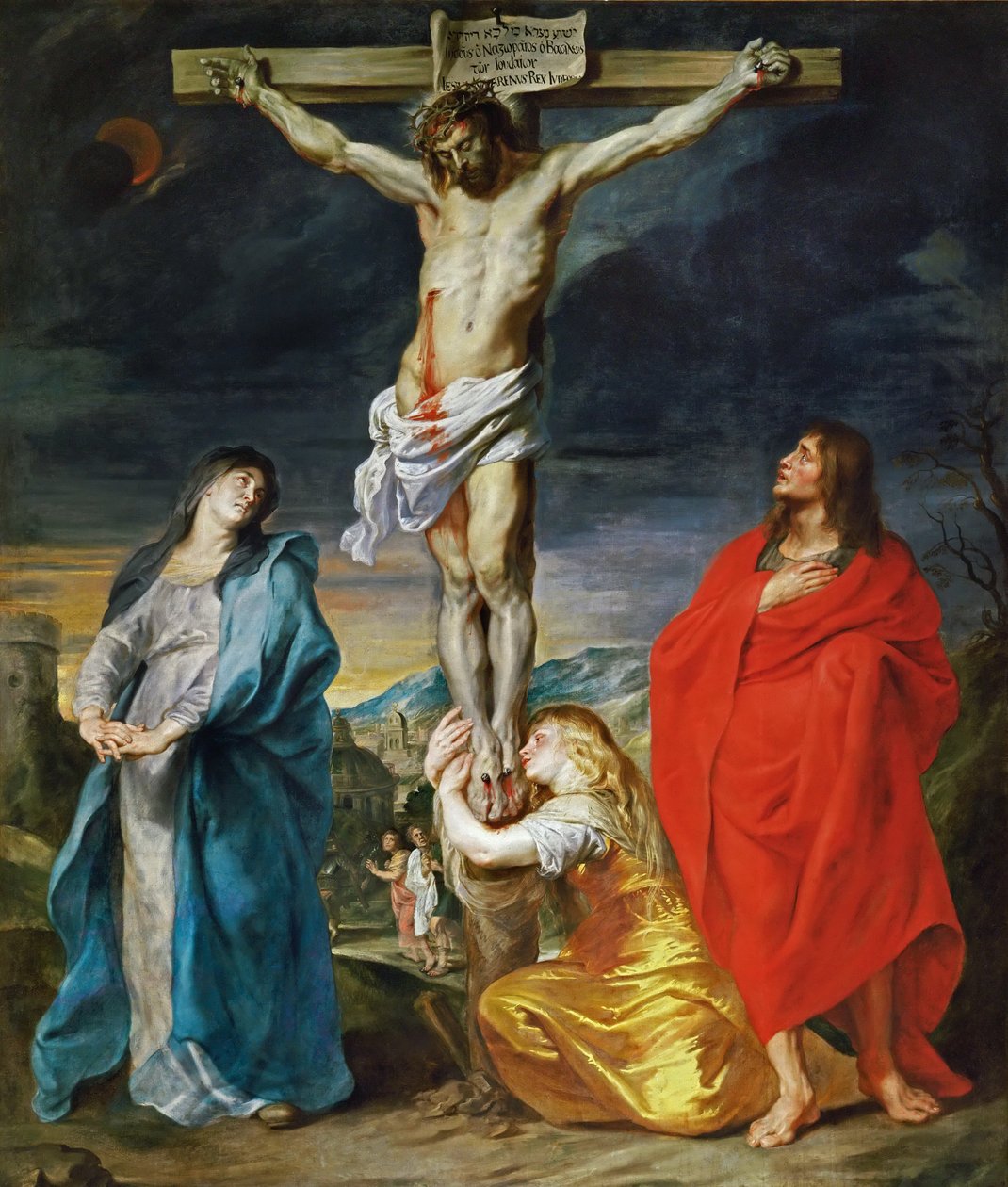 Meryem Ana, Azizler Vaftizci Yahya ve Mecdelli Meryem ile Çarmıha Gerilmiş İsa by Anthony van Dyck