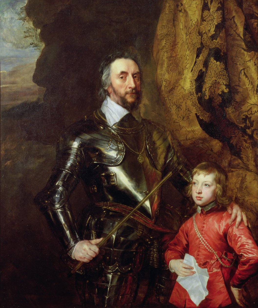 Arundel'in 2. Kontu Thomas Howard, Torunu Thomas, daha sonra 5. Norfolk Dükü ile, 1635-36 by Anthony van Dyck