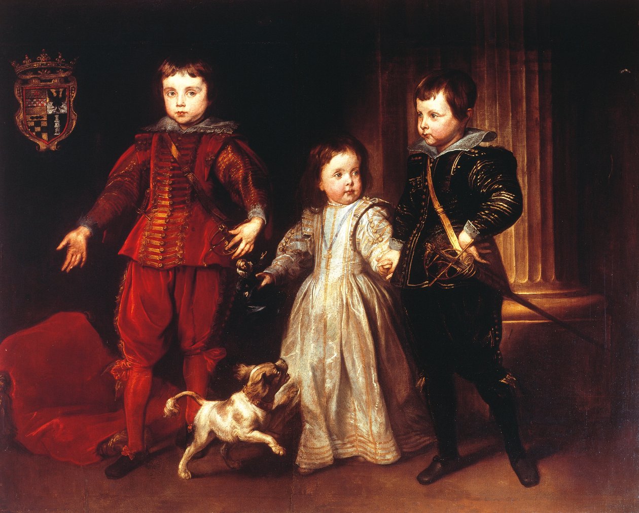 Köpekli üç çocuk, Anthony van Dyck (1599-1641) by Anthony van Dyck