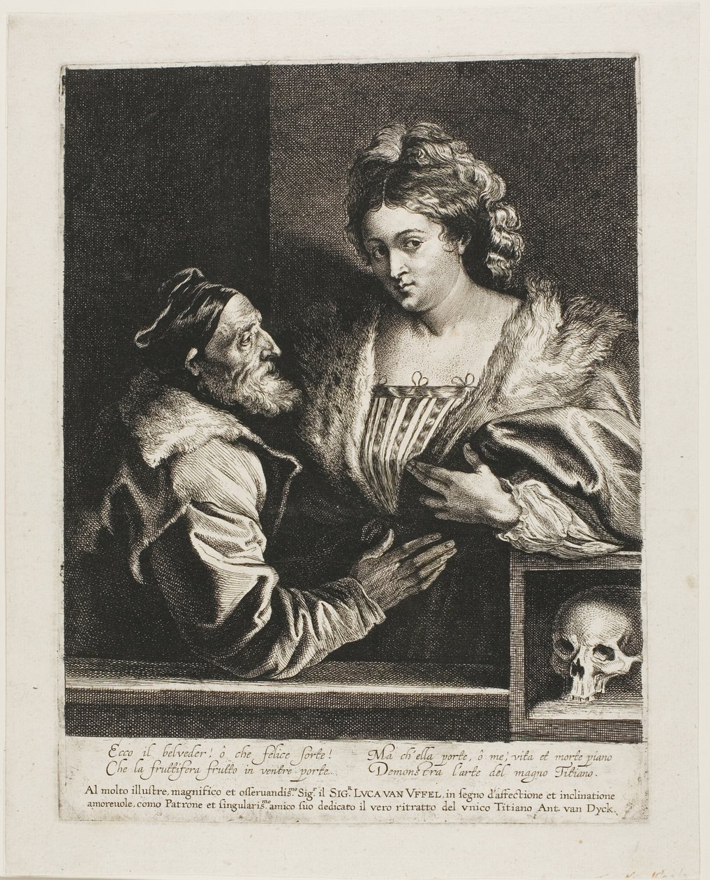 Titian ve Metresi by Anthony van Dyck