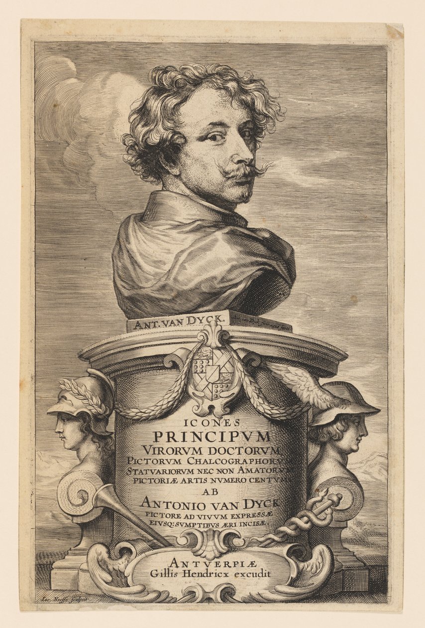 Önde gelen erkeklerin Simgelerinden Başlık Sayfası by Anthony van Dyck