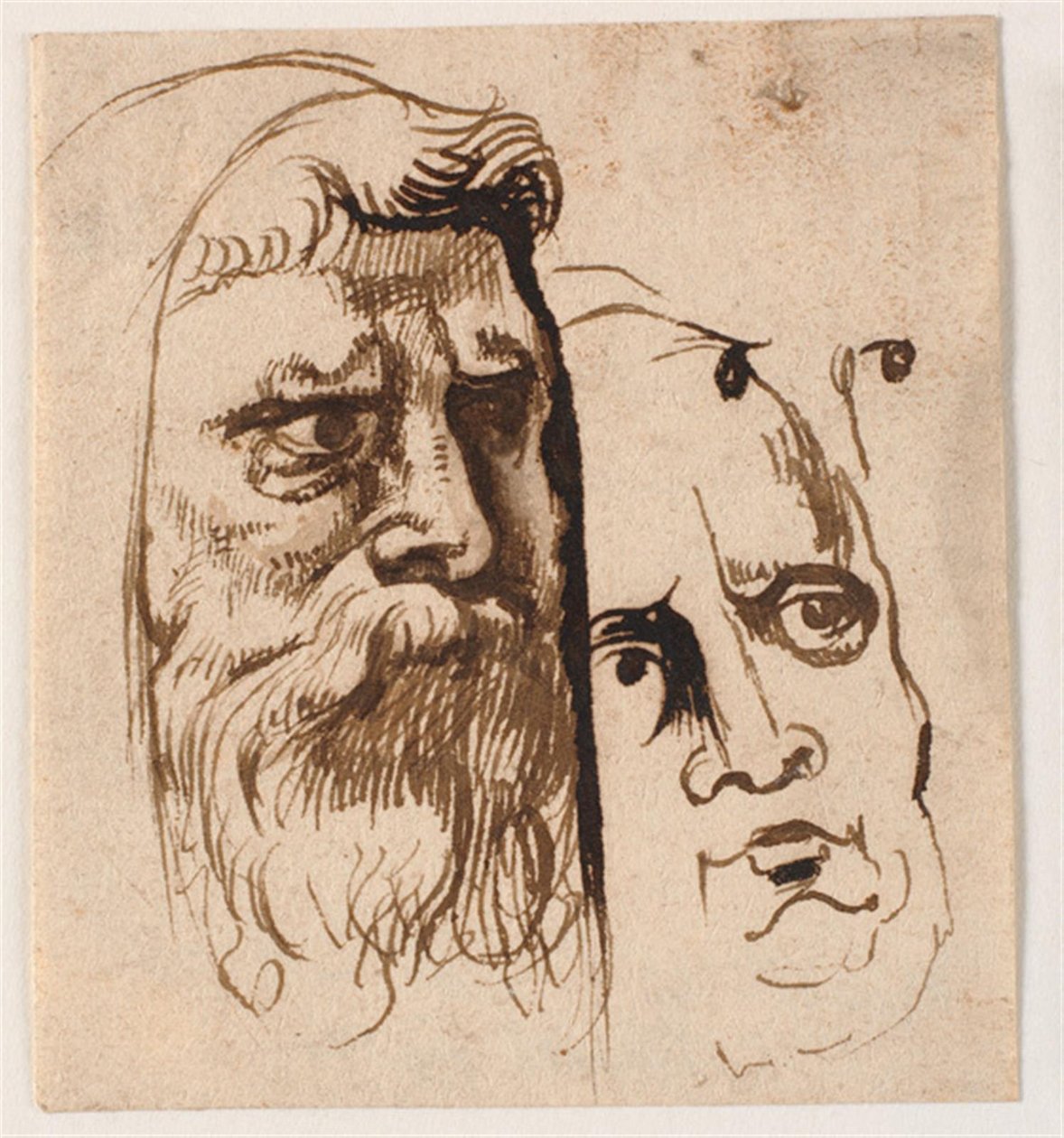 iki erkek kafa by Anthony van Dyck