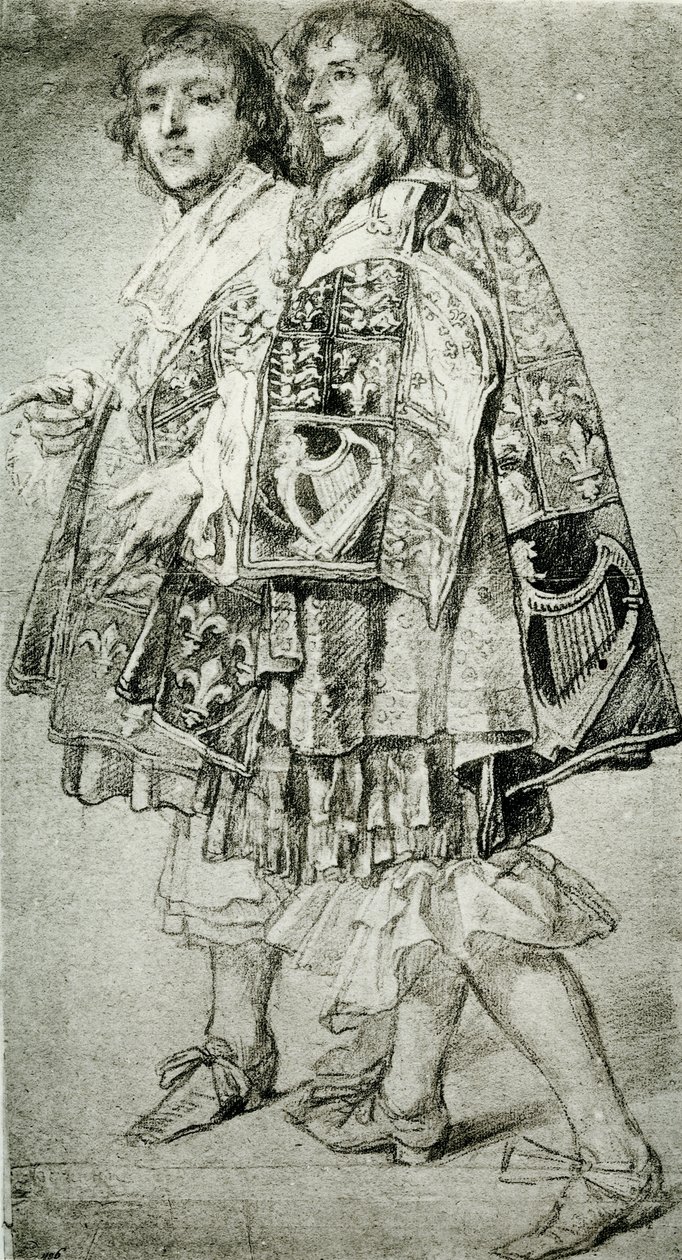 iki haberci by Anthony van Dyck