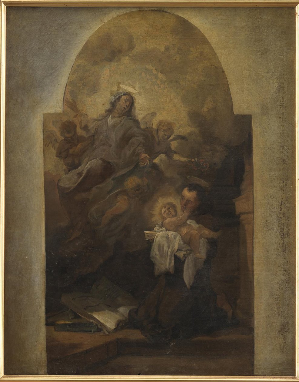 Aziz Francis ile Bakire ve Çocuk by Anthony van Dyck
