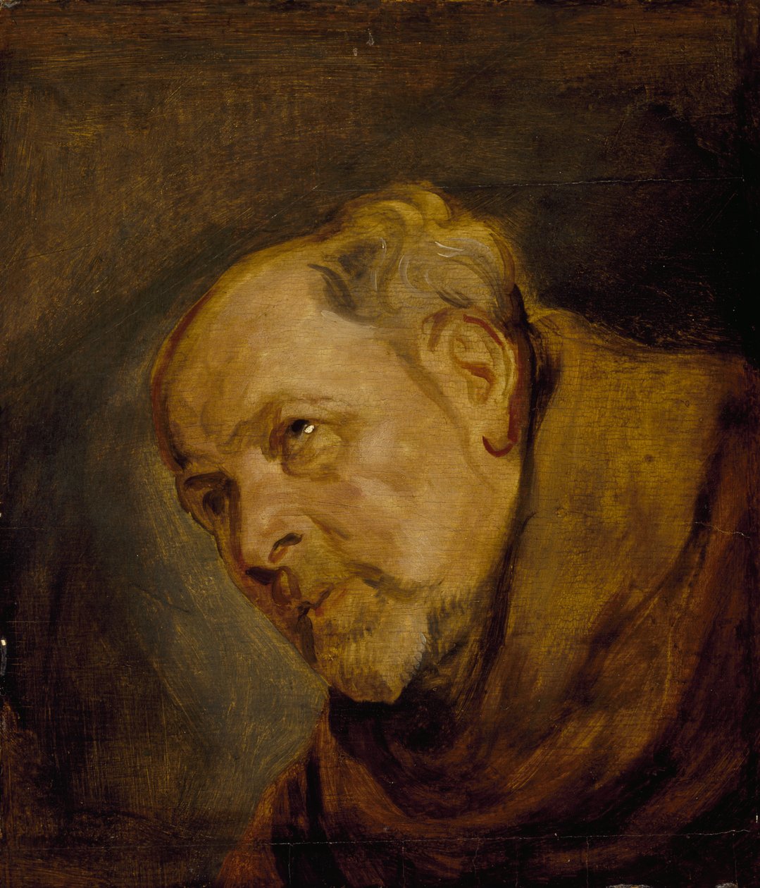 Bir Keşiş Başkanı (Aziz Bonaventura olarak Anvers Piskoposu Jan Malderus) by Anthony van Dyck