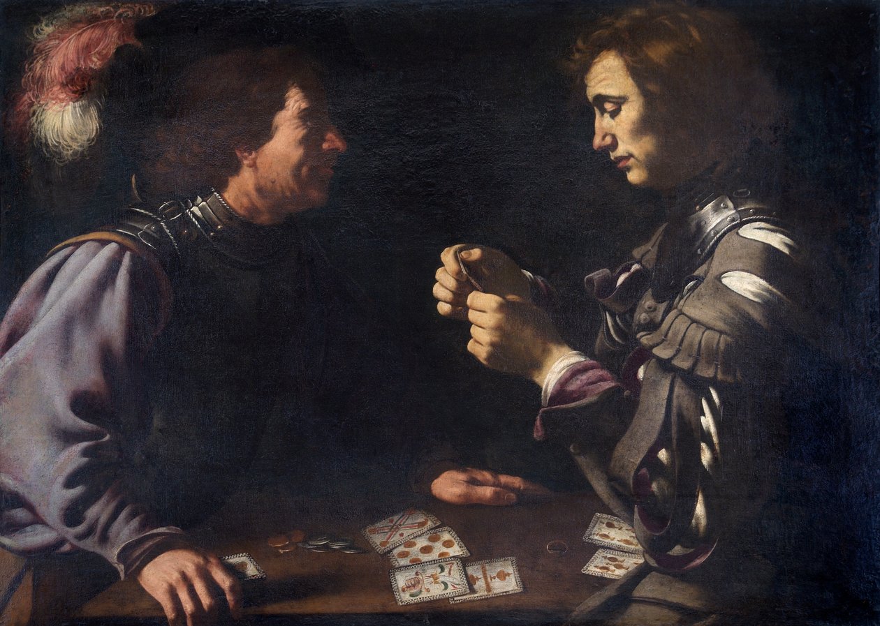 Kart Oyuncuları, 1620 dolayları (tuval üzerine yağlıboya) by Antiveduto Gramatica