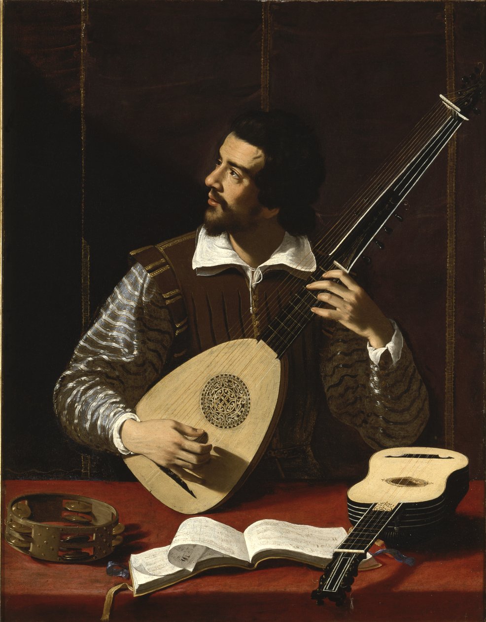 Theorbo Oyuncusu, c.1611 by Antiveduto Gramatica
