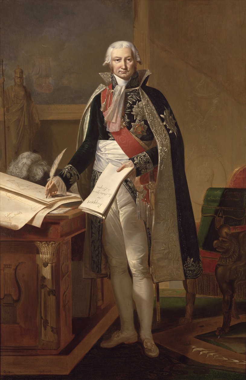 Jean-Baptiste de Nompere de Champagny (1756-1834) Duke of Cadore, after a painting by Theodore Rousseau (1812-67) commissioned in 1853  by Antoine Ansiaux
