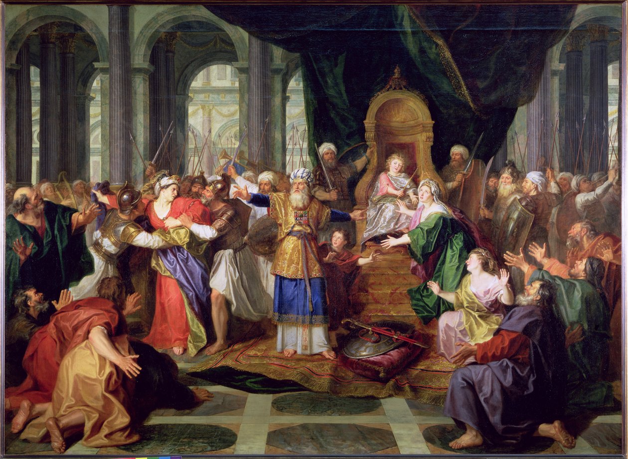 Athaliah Tapınaktan Kovuldu, c.1697 by Charles Antoine Coypel