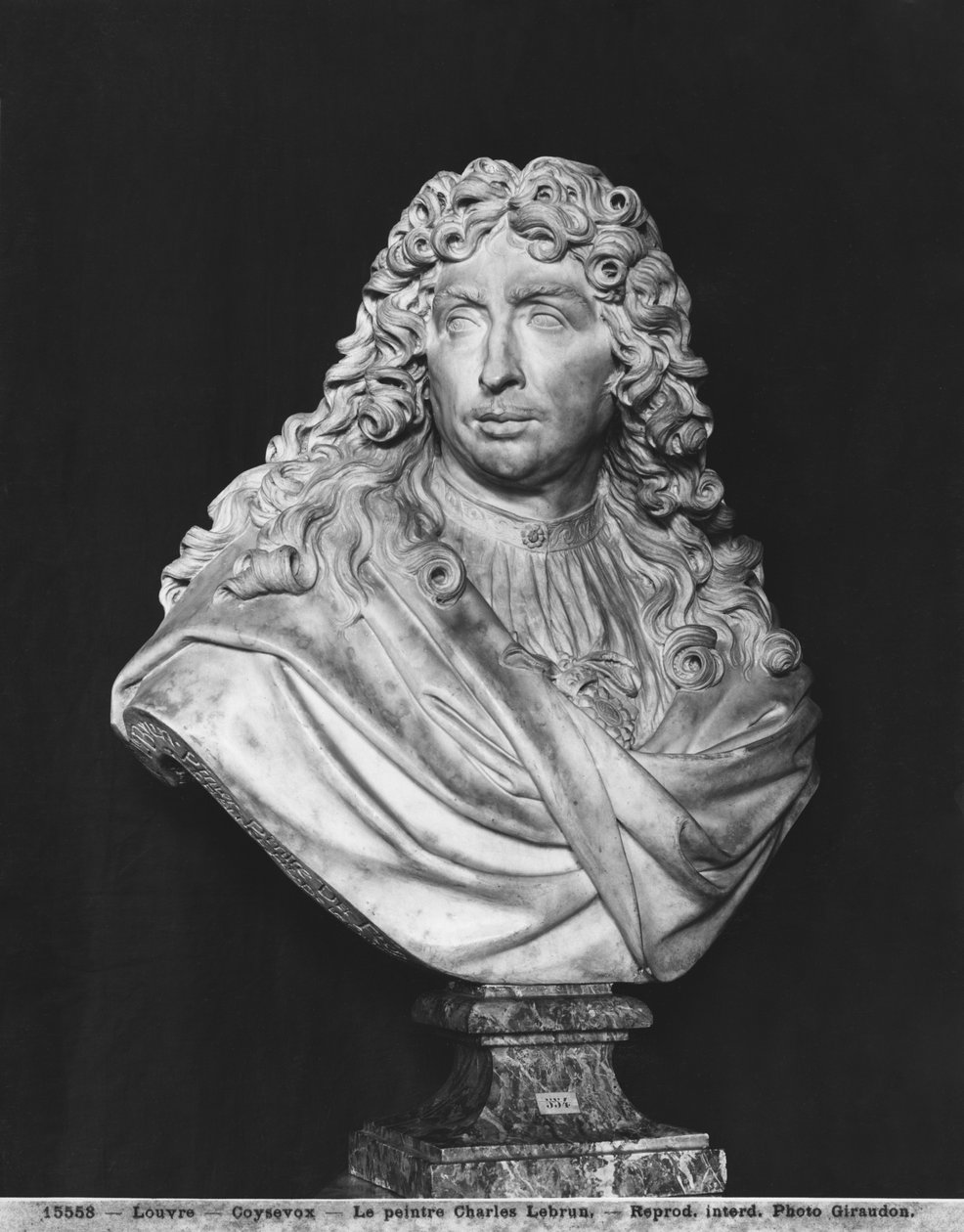 Charles Le Brun'un büstü, 1679 (mermer) by Antoine Coysevox