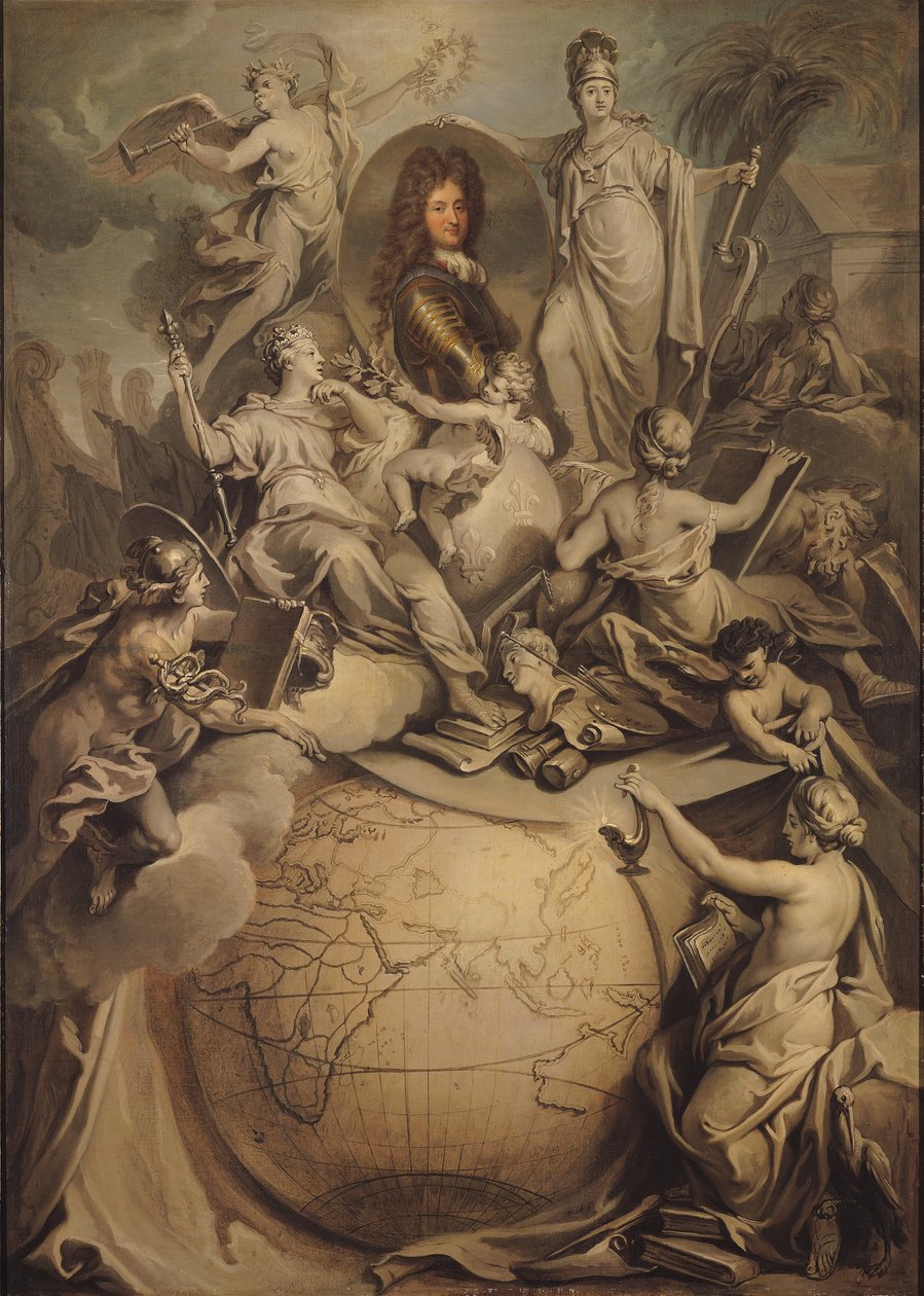 II. Philippe Alegori (1674-1723) Orleans Dükü, 1718 by Antoine Dieu