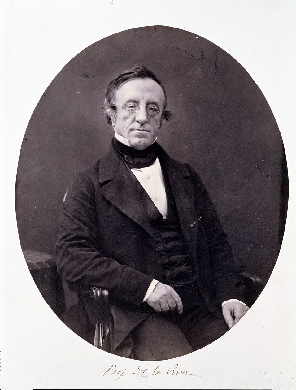 Arthur-Auguste De La Rive (1801-73) (albüm baskısı) by Antoine Francois Jean Claudet