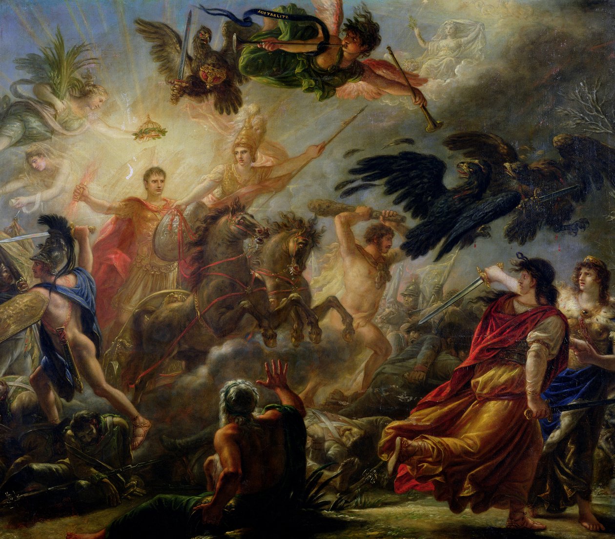 Austerlitz Savaşı Alegori, 2 Aralık 1805 by Antoine François Callet