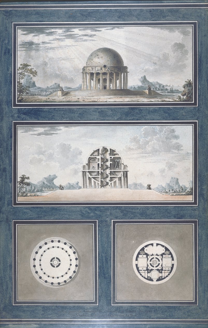 Kozmopolit bir ev için tasarım, 1783 by Antoine Laurent Thomas Vaudoyer