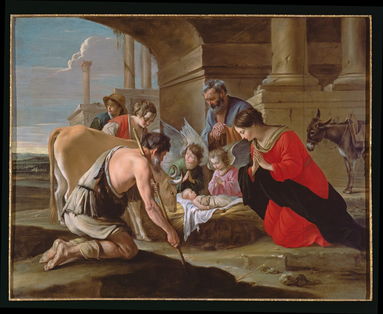 Çobanların Tapınması, c.1638 (ayrıca bkz. 99452 ve 495750) by Antoine Le Nain