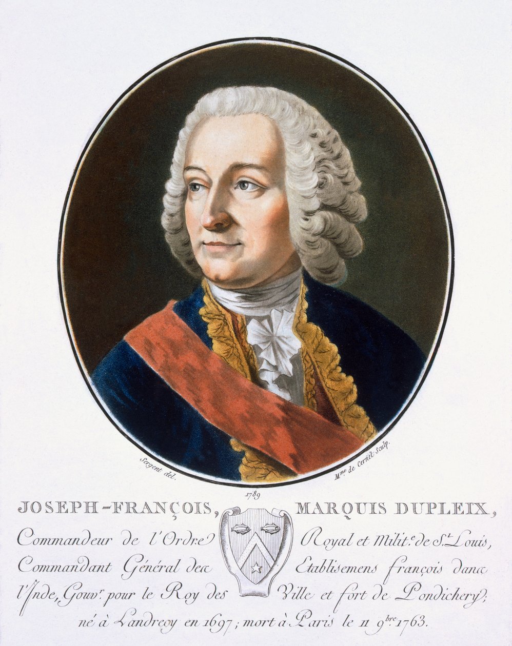 Joseph-Francois, Marquis Dupleix, Pierre Blin, 1786-92, Paris by Antoine Louis Francois Sergent Marceau