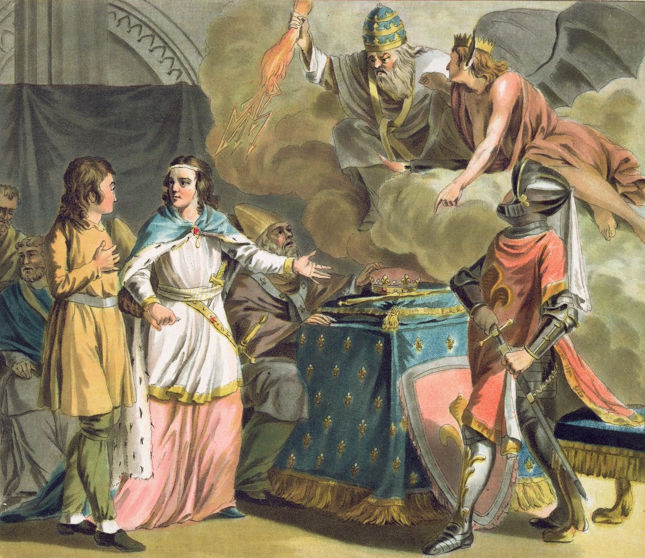 Philippe le Bel (1268-1312) altında, Katmanlar Devleti, Jean Baptiste Morret (fl. 1790-1820), 1789 tarafından kazınmış Genel Zümreler tarafından yönetilir by Antoine Louis Francois Sergent Marceau